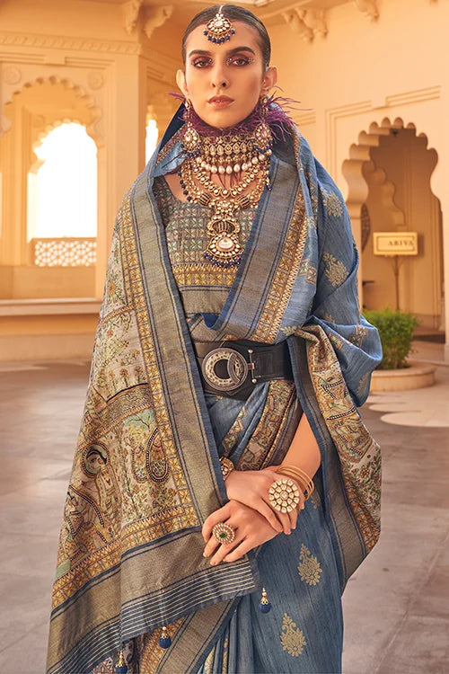 Saree With Designer Blouse