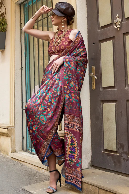 Beautiful Saree With Designer Blouse