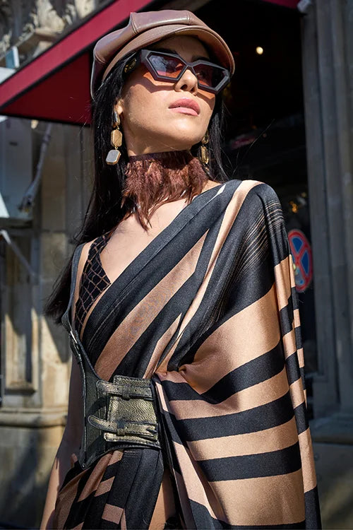 Soft Silk Saree With Satin Silk Blouse Piece