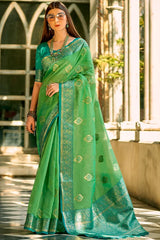 Beautiful-Soft-Silk-Saree-With-Blouse