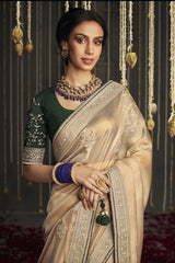 Silk Saree With Heavy Blouse