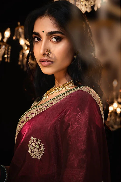 Wedding Saree Collection With Designer Blouse Piece