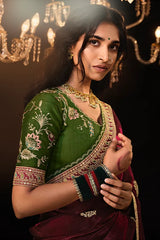 Wedding Saree Collection With Designer Blouse Piece