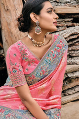 Wonderful Women Collection Designer Saree With Designer Blouse At Shubhkala Fashion