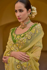 Haldi-Ceremony Saree With Blouse