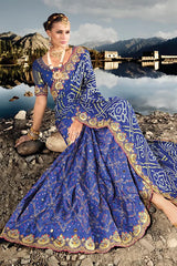 Bandhani Saree With Blouse