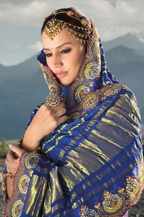 Bandhani Saree With Blouse