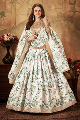 White lehenga choli