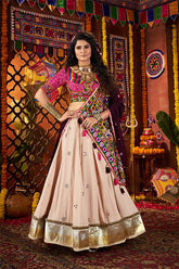 Navratri Beige Chaniya Choli