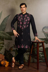 Black Mirror Work Kurta Set