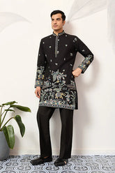 Black Wedding Kurta for Men