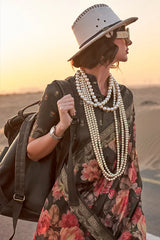 Printed Silk Saree With Blouse