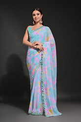 Prizam Print Heavy Georgette Saree