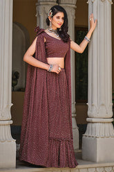 Brown Lehenga Choli