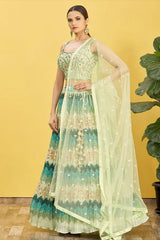 Green lehenga choli