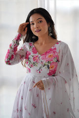 Stylish Organza Anarkali Suit for Women