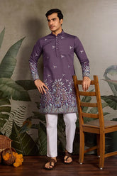 Dusty Purple Traditional Kurta