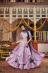 Digital Printed Work Navratri Lehenga