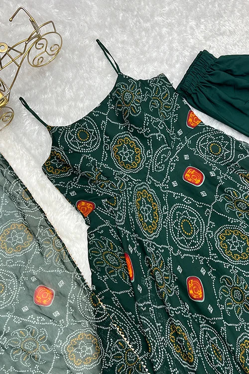 Stylish Anarkali gown with dupatta