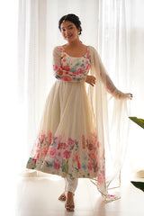Timeless Floral Anarkali Set