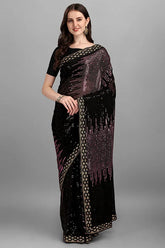 Heavy Designer Onion Shade Saree