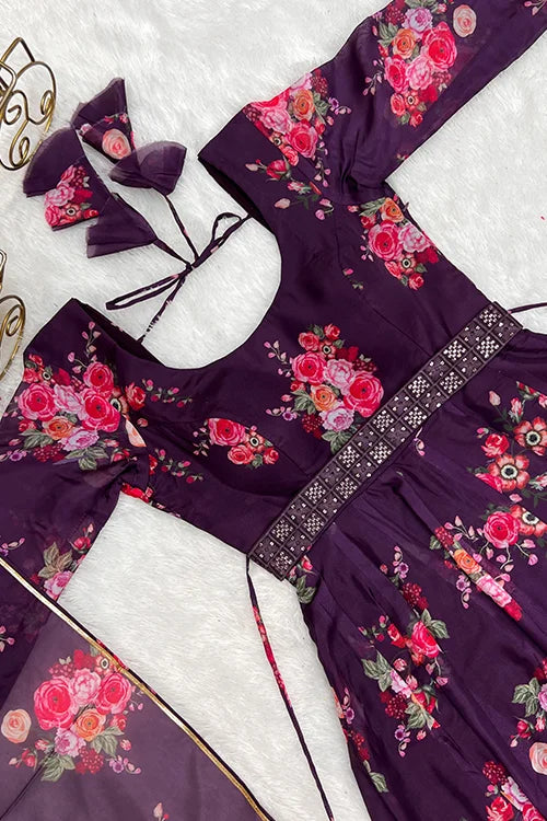 Floral Printed Long Suit