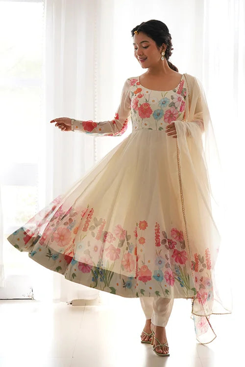 Soft Organza Silk Anarkali