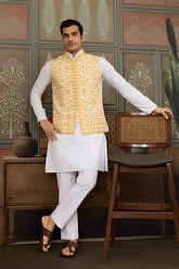 Haldi Special Yellow Koti Kurta