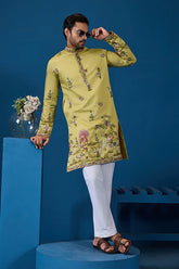 Haldi Special Yellow Kurta for Men