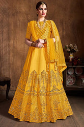 Hot yellow Lehenga