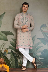 Ivory Embroidered Kurta Pajama
