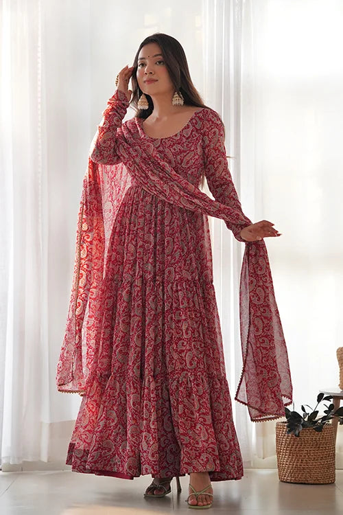 Flair Anarkali Set in Georgette