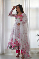 Festive Anarkali Suit with Matching Dupatta