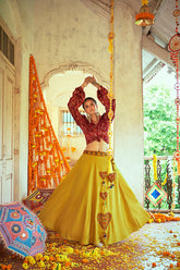 Navratri Crop-Top Skirt