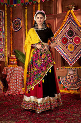 Multi Color Mirror Choli Set