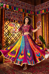 Multi Color Mirror Work Chaniya Choli