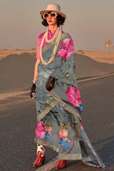 Fancy Silk Saree With Blouse