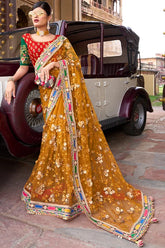 Cocktail party wear saree
