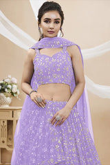 लैवेंडर लेहेंगा