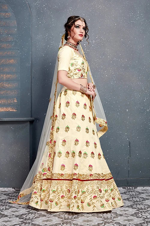 Cream Color Lehenga