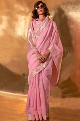 Art-Silk-Saree-With-Blouse-Piece