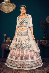 Pearl White Lehenga Choli