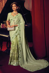 Wedding Saree with Unstitched Blouse