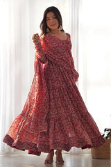 Flared Anarkali in Fox Georgette