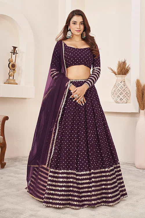Purple Georgette
