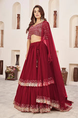 Zari Embroidered Lehenga Choli