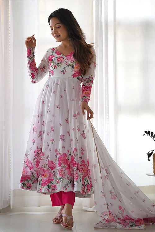 Bridal Organza Silk Anarkali Collection