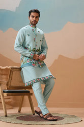 Sky Color Koti Kurta Set