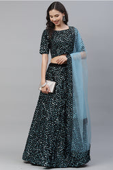 Sky Blue Lehenga Choli