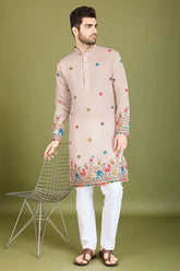 Viscose silk kurta